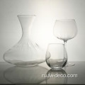 вручную кристально прозрачное стеклянное вино графин